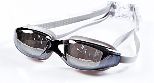 Swim Goggles for Women,Men with Anti Fog,Anti-UV Glasses and Adjustable Strap - Tinted Mirror Goggle with Protective Case - also for Adult,Youth,Kids Swimming Water in Pool.