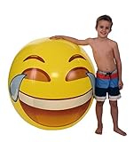 Emoji Universe: Gigantic 56 Tears of Joy Beach Ball; ALMOST 5 FEET!