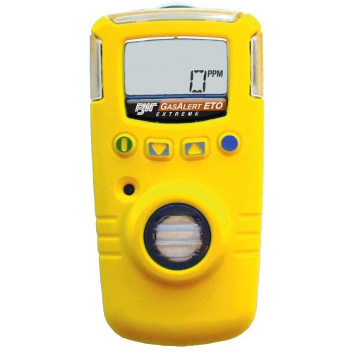 BW Technologies GAXT-E-DL GasAlert Extreme Ethylene Oxide (ETO) (C2H4O) Single Gas Detector, 0-100 ppm Measuring Range, Yellow
