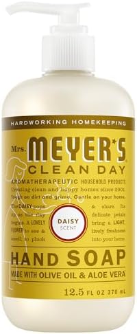MRS. MEYER'S CLEAN DAY Hand Soap, Daisy Scent, 12.5 Fl Oz Bottle