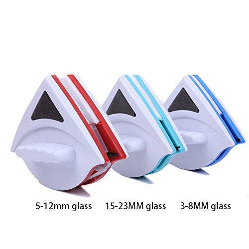 Magnetic Window Cleaner Glass Wiper Surface Cleaning Tool Both Side Household Glass Cleaning Brush for Sliding Doors, Windows, Vehicle Windows, Shower Screen(Green) - Thumbnail 7