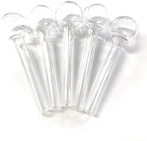 SJM&B 5 pcs 4" Length Thick Fragnance Oil Burner(Clear)