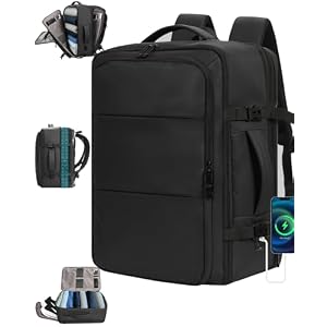 [MIZIKIRIN] 旅行 リュック 大容量 40L ビジネスリュック 機内持ち込み【拡張機能・乾湿分離】 15.6型PC対応 多機能 撥水加工