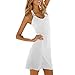 Ropalia Women O-neck Summer Beach Halter Short Mini Dress Sundress