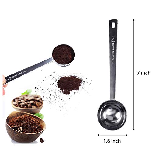 Stainless Steel 2 Tablespoon Measuring Coffee Scoop,Endurance Metal 304 30ml coffee scoop for