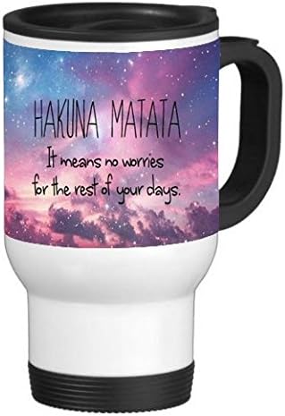 Popular No Worries Quote 14 ounce Stainless Travel Mug Thermos