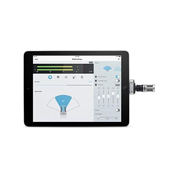 Shure MV88 Tragbares iOS-Mikrofon für iPhone/iPad/iPod über Lightning Connector, Soundqualität, digitales Stereo… – Bild 7