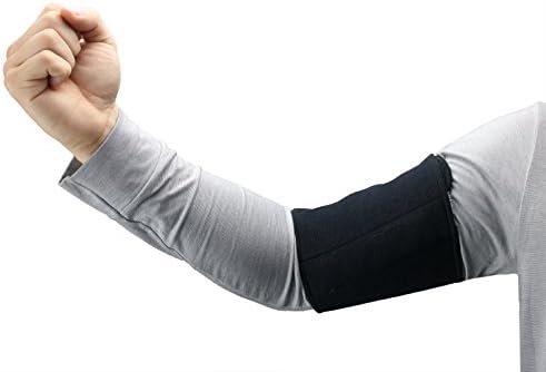 ObboMed® MB-1800M Upper Arm Support Brace with Magnets for Tennis Elbow, Golfer's Elbow, Tendonitis (M: fits 15 – 18 inches arm)