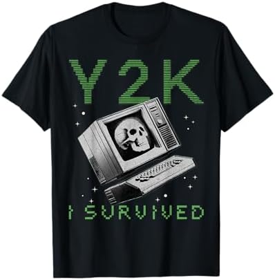 Amazon.com: I Survived Y2K Year 2000 Millennium Bug Funny 90s