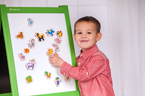 Roter Kafer Refrigerator Magnets for kids FARM Animals (31 pcs) - Fridge Magnets for Toddlers activity - Educational Kids magnets - Toddler magnets - Animal Magnets - Baby Magnets