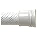 Zenna Home 804WW, Tension Swirl Shower Curtain Rod, 44 to 72-Inch, White