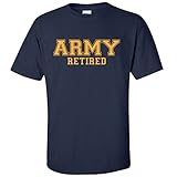 Army Retired GOLD Logo Short Sleeve T-Shirt