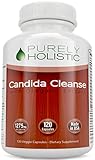 Candida Cleanse 120 Capsules Veggie Caps with Herbs, Antifungals, Enzymes and Probiotics
