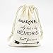 FOONEA Cotton Muslin Drawstring Bag, 5x7 inch, 10pcs - Party Favor, Hangover Kit, Wedding, Bachelorette