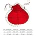 ANIAC Pet Christmas Costume Poncho Cape with Hat Santa Claus Cloak for Cats and Small Dogs Red Christmas Dog Costume Holiday Cat Outfit (Small)…