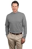 Port & Company Men's Mock Turtleneck - Large - Grey