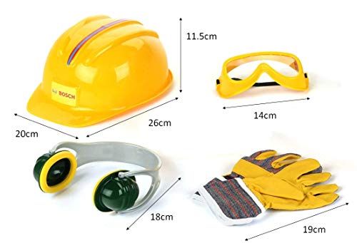 Theo Klein 8537 Bosch Accessories Set I Work Gloves, Safety Goggles, Ear Protectors And Helmet I In Bosch Design I… – Bild 6