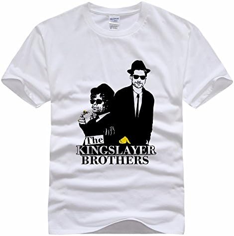 Hot Sale Personal Custom Game Of Thrones T-shirts For Man Male Cartoon Jon Snow Eddard Stark Men Tops Shirts White Grey 100%Cotton Tees Casual Slim Shirt