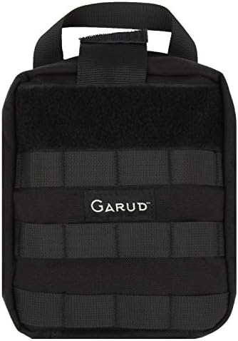 Garud Tactical MOLLE Rip-Away EMT First Aid Pouch by (Black)