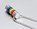 Moluss Enamel Pride Rainbow Stainless Steel Cylinder Gay Lesbian LGBT Jewelry Pendant Necklace