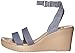crocs Women's Leigh Wedge Sandal, Storm/Mushroom, 7 B(M) US