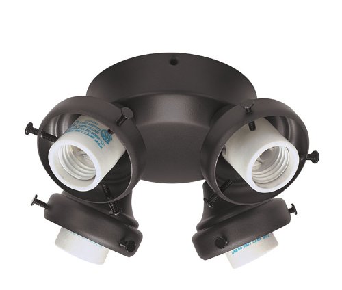 Hunter 28407 4 Light Antique Black Adapter Fitter With Integrated