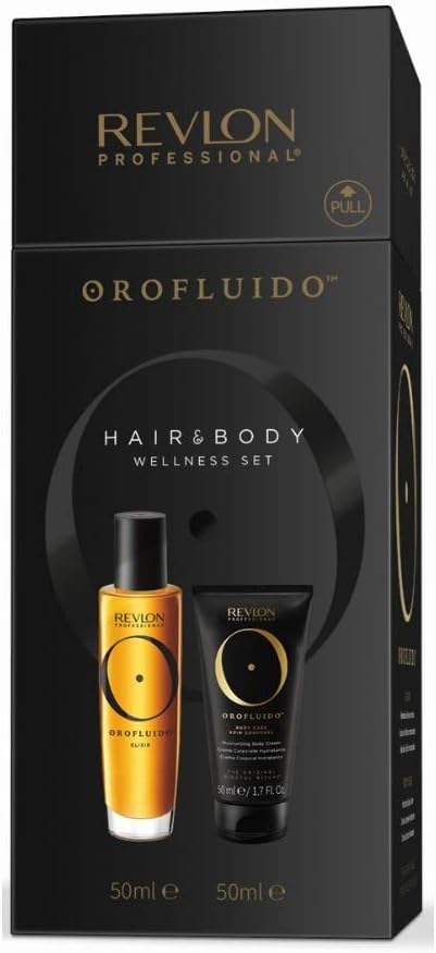 Revlon Orofluido Vegan Hair & Body Wellness Set Argan Oil Elixir Cream 50ml