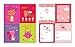 B-THERE School Valentine Day Sticker Cards - Pack of 64 Cards. Fun & Cute Designs Featuring Foil & Sentiments, Kids Valentines Cards