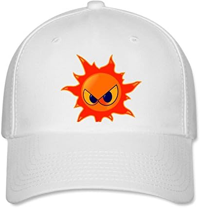 Junny Hot, Hot Sun Snapback Hat - Hip Hop Baseball Cap CM White