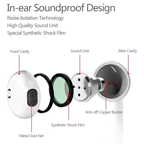 2 Pack USB C Headphones,Type C Headphones Wired In Ear Earbuds With Mic & Volume Control for iPhone 17/16/15,iPad,Samsung Galaxy S25/S24/S23/S22/S21,Pixel 7/6,Huawei Google