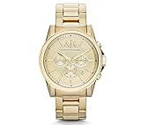 A|X Armani Exchange Men's 45mm Goldtone Bracelet Watch