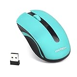 Cute Perman Mini 2.4GHz Wireless Optical Mouse Mice with USB Receiver for Computer PC Laptop Notebook Blue