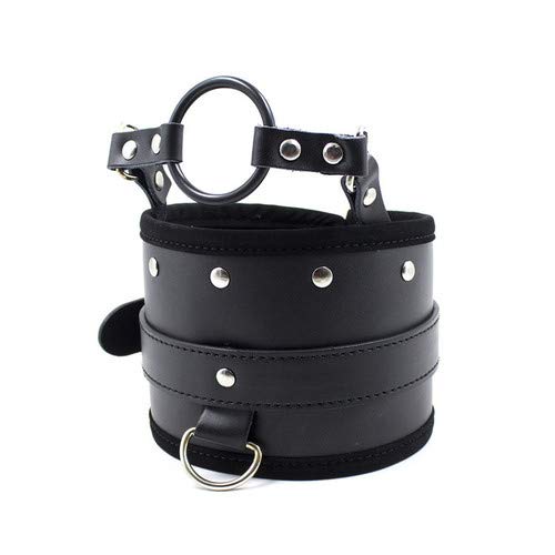 Bondage Masters Fetish and Neck Corset Collar with O Ring Gag
