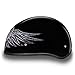 Daytona HELMETS Motorcycle Half Helmet Skull Cap- Barbed Wire Heart 100% DOT Approved