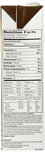 So Delicious Dairy-Free Organic Coconutmilk Beverage, Chocolate, 32 Ounce (Pack of 6) Plant-Based & Vegan, Great in Smoothies Protein Shakes or Cereal