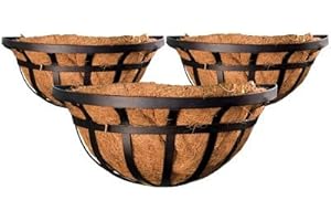 BestNest Set of 3 Panacea 88554 Flat Iron Series Wall Planters, 16" L