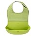 OXO Tot Waterproof Silicone Roll Up Bib with Comfort-Fit Fabric Neck, Green