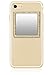 iDecoz Phone Mirror/Sticks on The Back of Your Phone or case. The Replacement for The Compact Mirror. It's The Best Way to Check Yourself Out On-The-Go! (Gold w/Crystals)