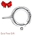 925 Sterling Silver Italian 1MM 8 Side Diamond Cut Snake Chain Necklace Lobster Claw Clasp With Extra Free Gift (1 mm 22.0 Inches 8DS Rhodium Plated 925 Silver)
