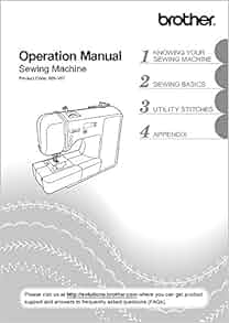 Brother HC1850 Sewing Machine Owners Instruction Manual