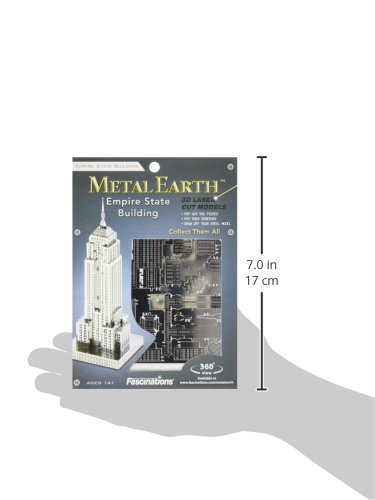 Fascinations Metal Earth Empire State Building 3D Metal Model Kit - Thumbnail 2