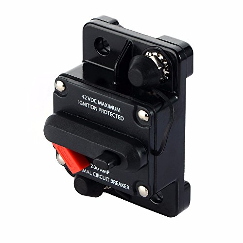 ANJOSHI 200A 50A 100A 150A Manual Reset Circuit Breaker Car Bus Truck Caravan Boat RV Vehicle Marine Inline Stereo Audio Panel Mounting Replacement Fuse Protector for Overload Protection