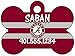 NCAA Dog Tag Pet Id Tag Personalized w/ Name & Number (Alabama Crimson Tide)