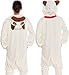 Silver Lilly Unisex Adult Pajamas - Plush One Piece Cosplay Pug Dog Animal Costume (XL)