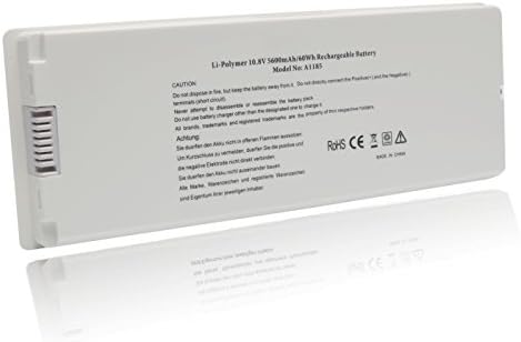 A1185 A1181 Replacement Laptop Battery for Apple MacBook 13" MA/MB Series MA561 MA561FE/A MA561G/A MA566 MA566FE/A MA566G/A MA566J/A-[10.8V 5600mAh]--Ankon