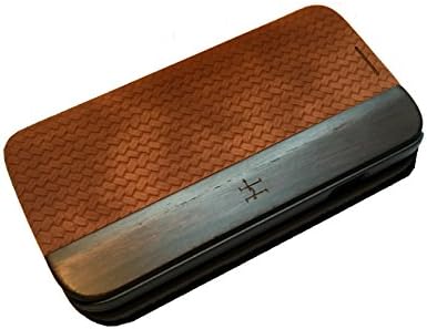 Samsung Galaxy 4s Herringbone Brown Leather with Bois De Rose Wood Case