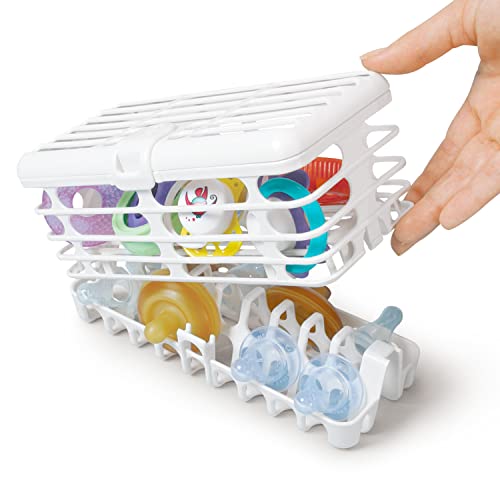 Prince Lionheart Made in USA High Capacity Dishwasher Basket for Baby Items - Storage Basket For Infants Bottle Parts and Accessories, 100% Recycled BPA Free Plastic Dishwasher Basket