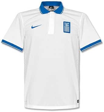 Amazon.com : Nike Greece Home Jersey World Cup 2014 (White) (M) : Clothing