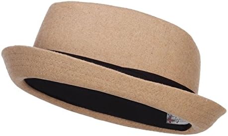 Wool Upbrim Pork Pie Fedora