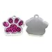 HAN SHENG 40 Pcs Dog Cat Paw Shape Charms Pendants, Crystal Beads for DIY Jewelry Making, Animal Theme Jewelry Findings (Multicolor)